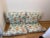 Mid 20 Th C Vintage Floral Chintz Loveseat Sofa Blue Orange For Sale - Image 4 of 14