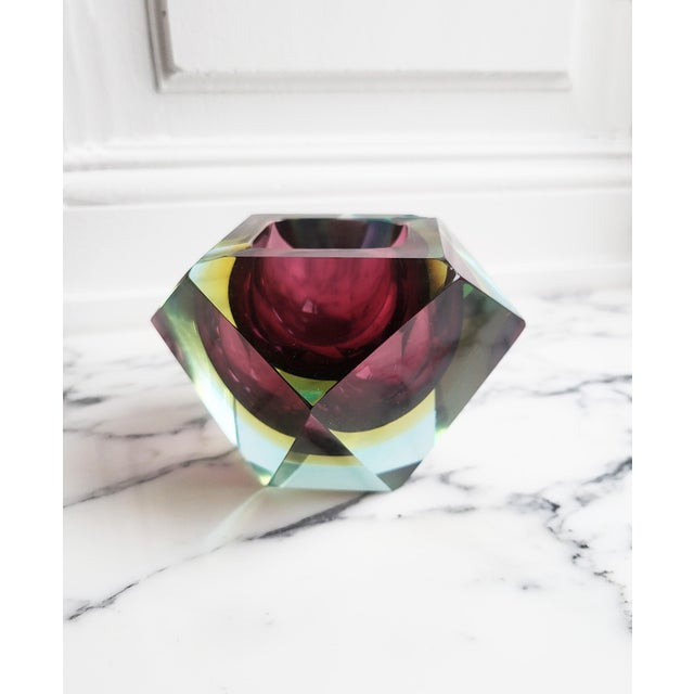 Flavio Poli Mid-Century Italian Murano Glass Bowl by Flavio Poli for Seguso, 1960s For Sale - Image 4 of 11