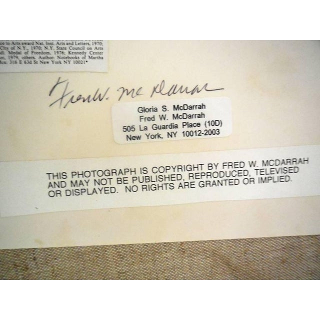 Printmaking Materials Fred McDarrah, Martha Graham, Mikhail Baryshnikov, Rudolf Nureyev, 1986 For Sale - Image 7 of 7