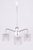 Mid-Century Chandelier in Chrome and Opaline Glass from Drukov, Czech, 1970s For Sale - Image 6 of 9