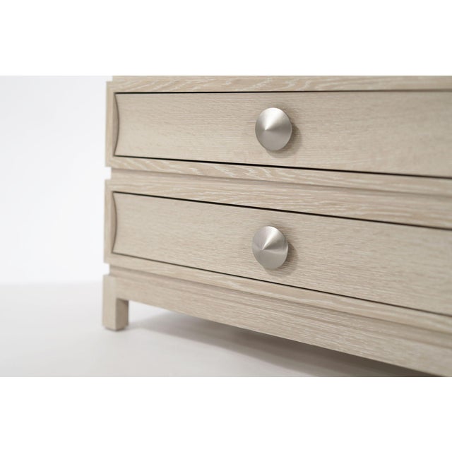 Stacked Commodes in Limed Oak - a Pair For Sale - Image 10 of 18