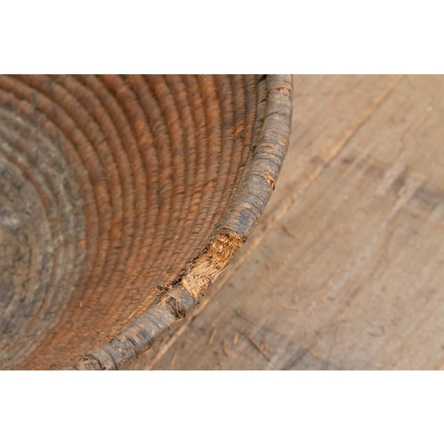 Tribal Antique Weathered Patina Harvesting Bowl For Sale - Image 3 of 7