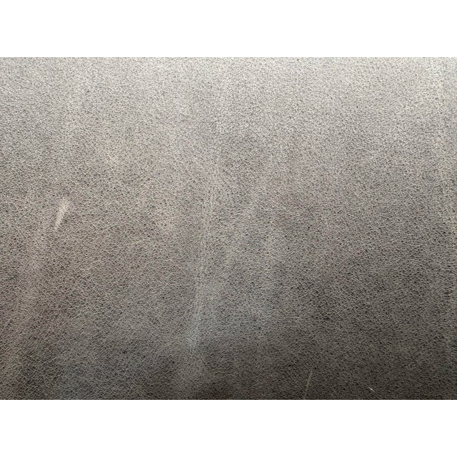 Rh Reginald Leather Swivel Chair Berkshire Leather in Pewter | Bronze For Sale - Image 15 of 18