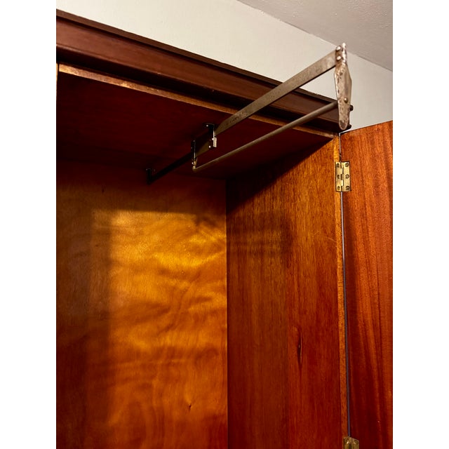 Brown Rare English Art Deco Warings Perfection Mahogany Wardrobe c.1930 | Lancaster Factory For Sale - Image 8 of 10
