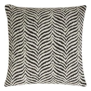 Zebra Black Cushion from Lo Decor For Sale