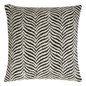 Zebra Black Cushion from Lo Decor