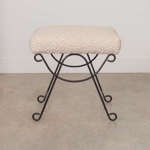 French Panoplie Iron Loop Stool, Poodle For Sale - Image 3 of 10