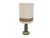 Green Ceramic Table Lamp, 1950s For Sale
