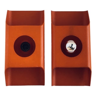 Space Age Wall Sconces by Klaus Hempel for Kaiser Leuchten, Set of 2 For Sale