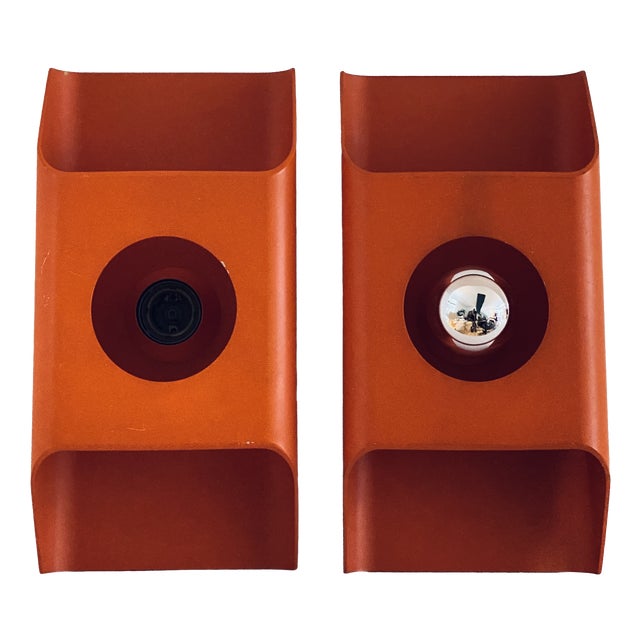 Space Age Wall Sconces by Klaus Hempel for Kaiser Leuchten, Set of 2 For Sale