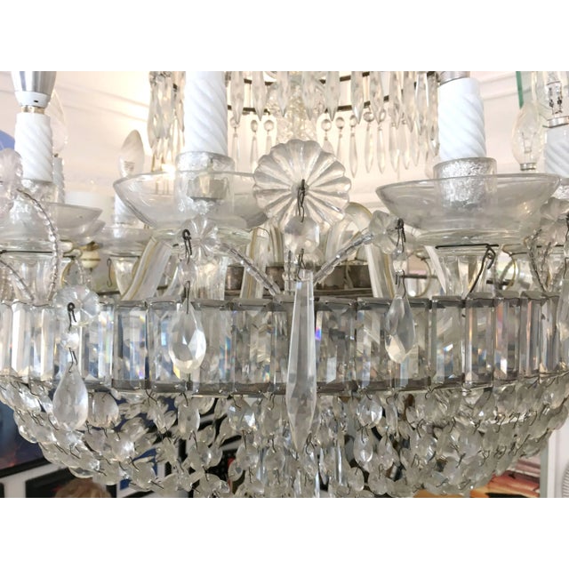 1950s 12-Light Crystal Crystal Chandelier, 1950s For Sale - Image 5 of 11