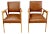Set of Bridge Armchairs in Natural Beech, 1950s For Sale