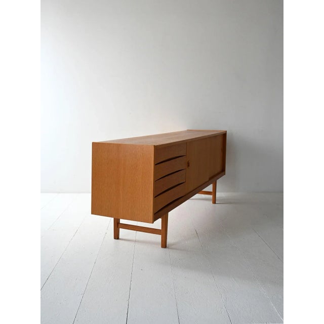 1960s Swedish Oak Ulvo Sideboard by Erik Wørts for Ikea, 1960s For Sale - Image 5 of 11