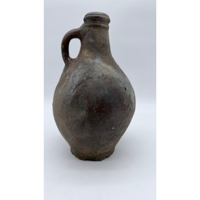 17th-Century German Bartmann (Bellarmine) Stoneware Jug — Excavated at the World Trade Center Site, New York City A rare...