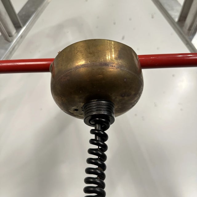 Gerald Thurston Lightolier Pull Down Pendant Chandelier Ceiling Lamp Mid-Century Modern For Sale - Image 11 of 12