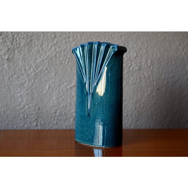 Vintage Art Deco Porcelain Vase from Virebent, 1970s For Sale - Image 9 of 10