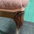 Wood Vintage Pink Bubble Back Chair With Wooden Frame For Sale - Image 7 of 12