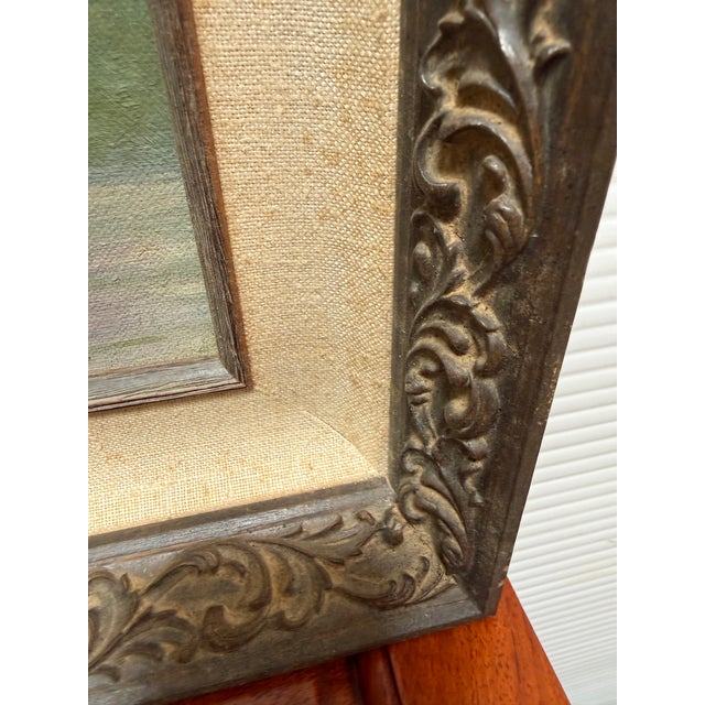 Mid 20th Century V. Eaton Pink Petunias Still Life Painting, Signed For Sale - Image 5 of 12