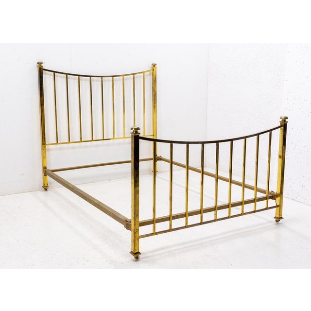 French art deco bed us double bed and uk full size massive brass this will take a standard us double bed size or uk full...