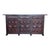 Catalan Spanish Baroque Carved Walnut Tuscan Three Drawers Credenza or Buffet For Sale - Image 12 of 12
