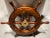 Mid 20th Century Mid 20th Century Scandinavian Solid Teak Yacht Wheel With Heavy Brass Hub For Sale - Image 5 of 13