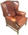 Brown Mid 20th Century Oversized Wing Chair For Sale - Image 8 of 10