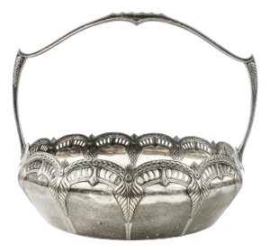 Art Nouveau Fruit Basket from WMF, 1890s