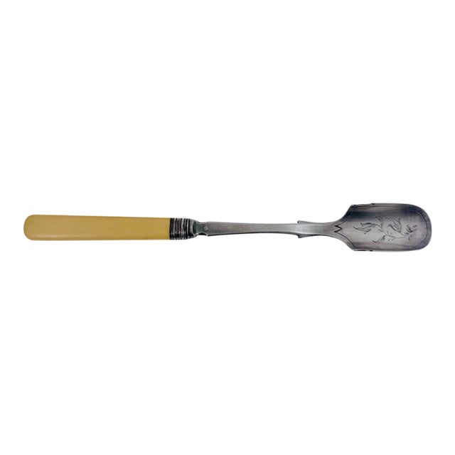 Antique Victorian Stilton Scoop by W. Page & Co., C. 1880s–1895 For Sale