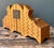 Vintage Handcrafted Matchstick Mantle Clock For Sale - Image 11 of 18