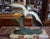 Art Deco Seagull in Flight on a Wave in Spelter and Marble from Sculpture, 1890s For Sale - Image 4 of 6