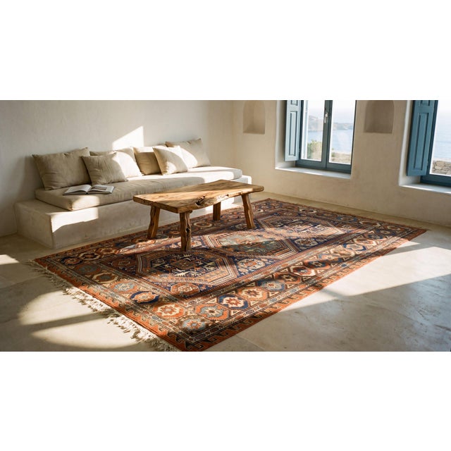 19th Century Caucasian Sumak Carpet For Sale - Image 14 of 14