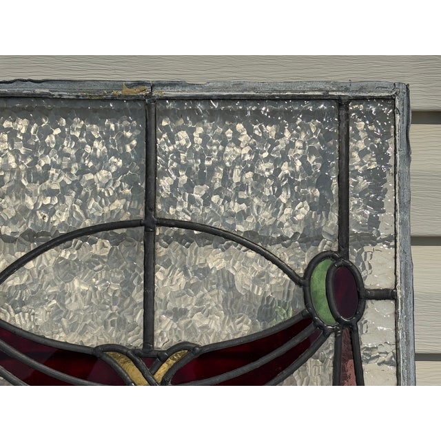Early 20th Century Stained Glass Window For Sale - Image 10 of 11