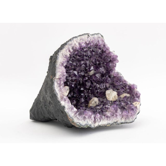 15th Century & Earlier Amethyst Rock Crystal Cathedral Geode For Sale - Image 5 of 9