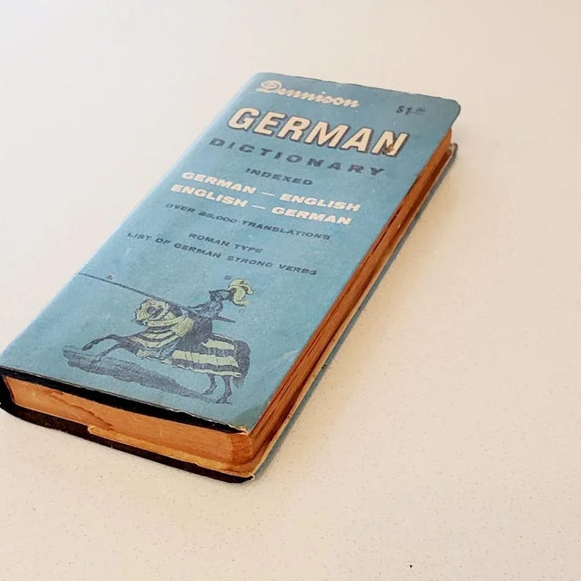 1950s Mid-Century Pocket German - English Dictionary, Vintage For Sale - Image 5 of 5