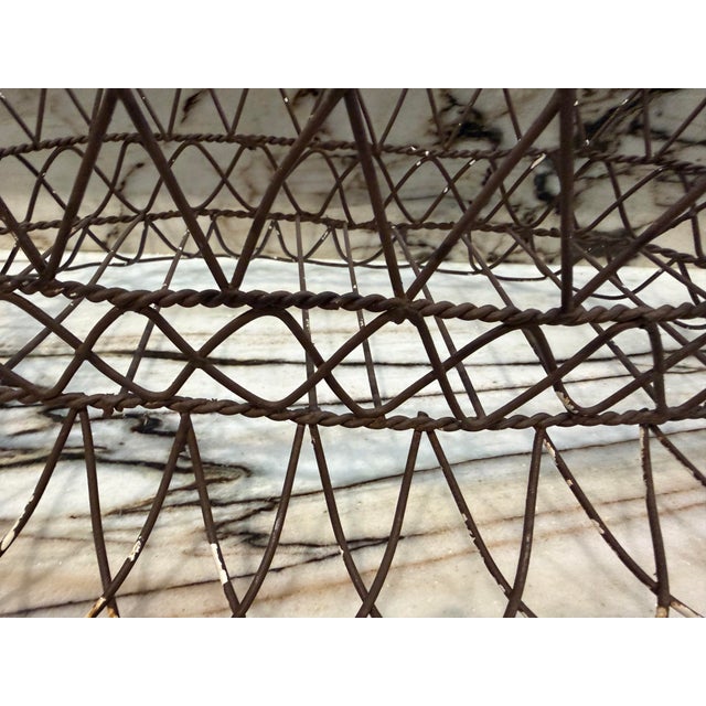 Early 20th Century Twisted Wire French Basket For Sale - Image 5 of 8