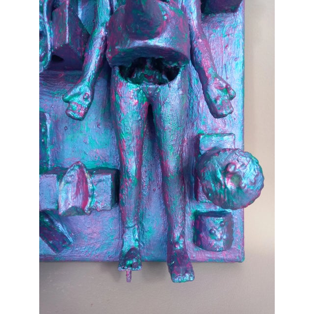 Contemporary Relief Sculpture Painting by Diane Grant For Sale - Image 6 of 12