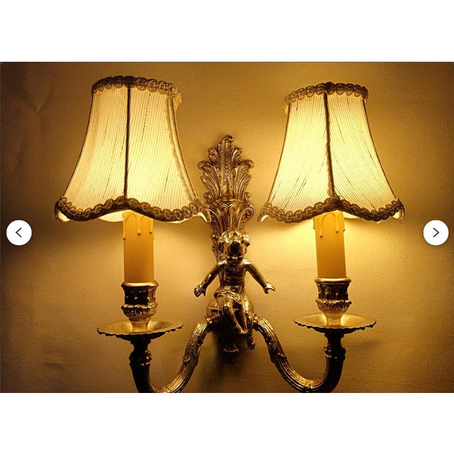 Wall Lights in Silvered Bronze, 1960s, Set of 2 For Sale - Image 15 of 17