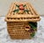 Cabin Bohemian Whimsical Decor Storage Basket Box With Flowers For Sale - Image 3 of 8