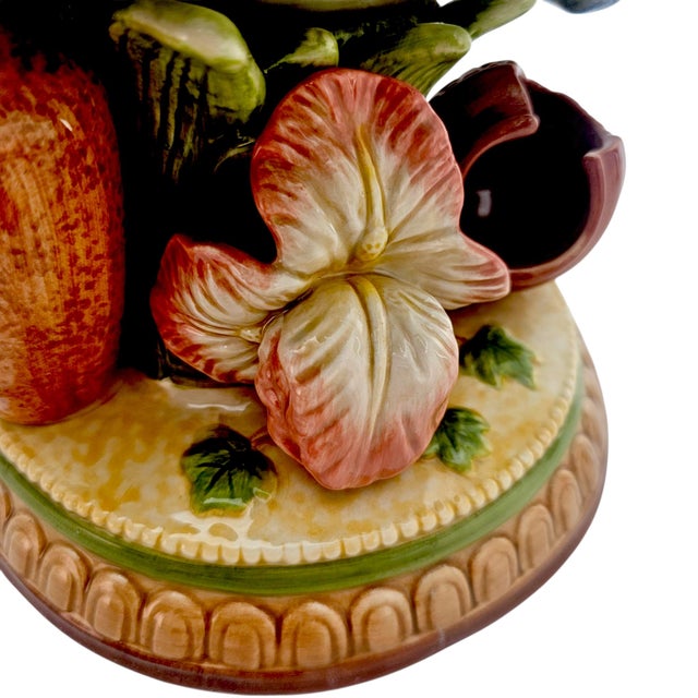 Fitz & Floyd Mediterranean Rooster Figurine Large Ceramic Hand Painted 16" For Sale - Image 16 of 18