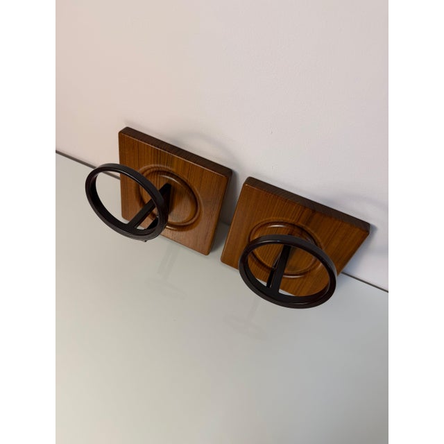 Wall Hooks in Teak by Sudbrock, Set of 2 For Sale - Image 9 of 11