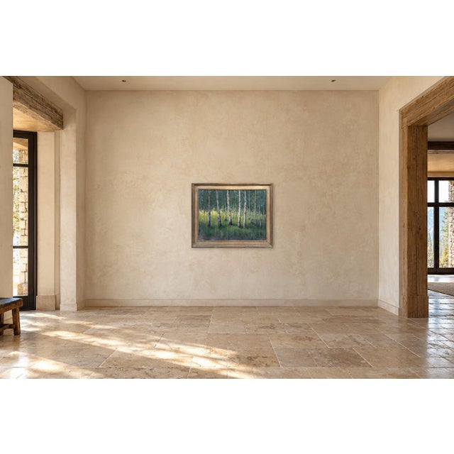 Greens of Summer (The Assembly) by Seth Winegar | Oil on Panel Aspen Grove For Sale - Image 9 of 11