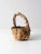 Wood Vintage Twig & Moss Basket For Sale - Image 7 of 11