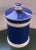 Antique 19th Century French Bright Blue Pottery Apothecary Jar For Sale - Image 10 of 11