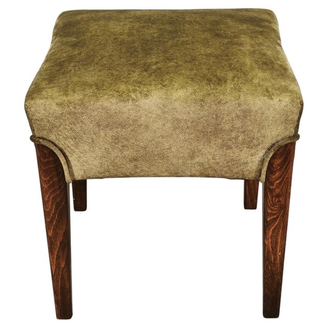 Art Deco Beech Stool, Former Czechoslovakia, 1930s For Sale - Image 10 of 10