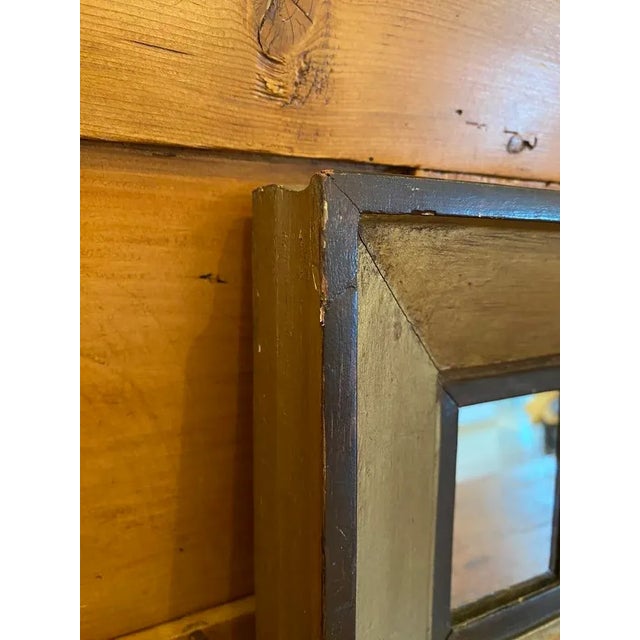Beautiful Signed Petite Antique Framed Mirror. Chipped over time to perfection! I cannot make out the signature on the...