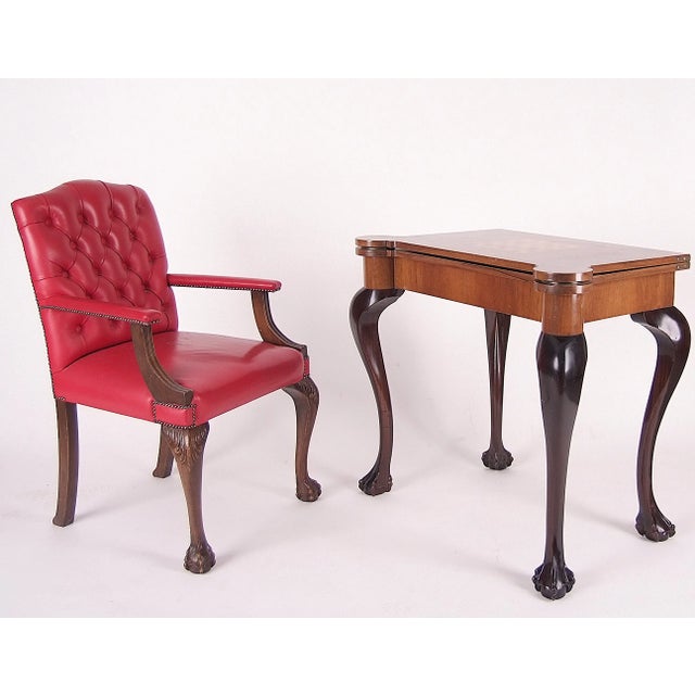 Mid-19th Century English Style Walnut Card Table For Sale - Image 6 of 7