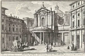 After Giuseppe Vasi, Monastero dei Canonici Lateranensi, Chiesa di S.Maria della Pace, 18th Century