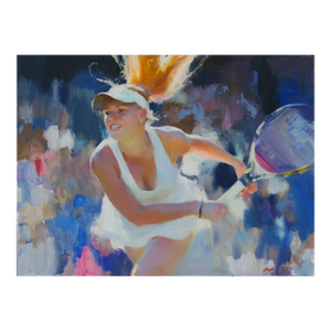 Soviet Sports Oil Painting Original Ukrainian Artist Polyakov S. 60-80
