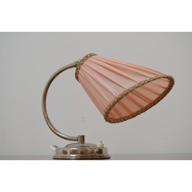 1930s Art Deco Chrome Table Lamp, 1930s For Sale - Image 5 of 18
