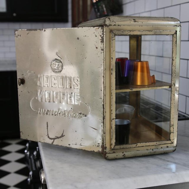 Vintage Metal Display Case by Jacobs Kaffee, 1950s For Sale - Image 9 of 13